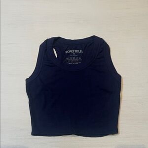 KATIEJ Navy Blue Livi Tank Top